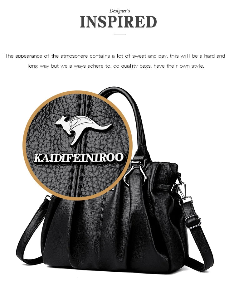 Genuine Casual Tote Bag Luxury Handbags For Women Designer Purses and Handbag High Quality Soft Leather Commuting Hand Bags