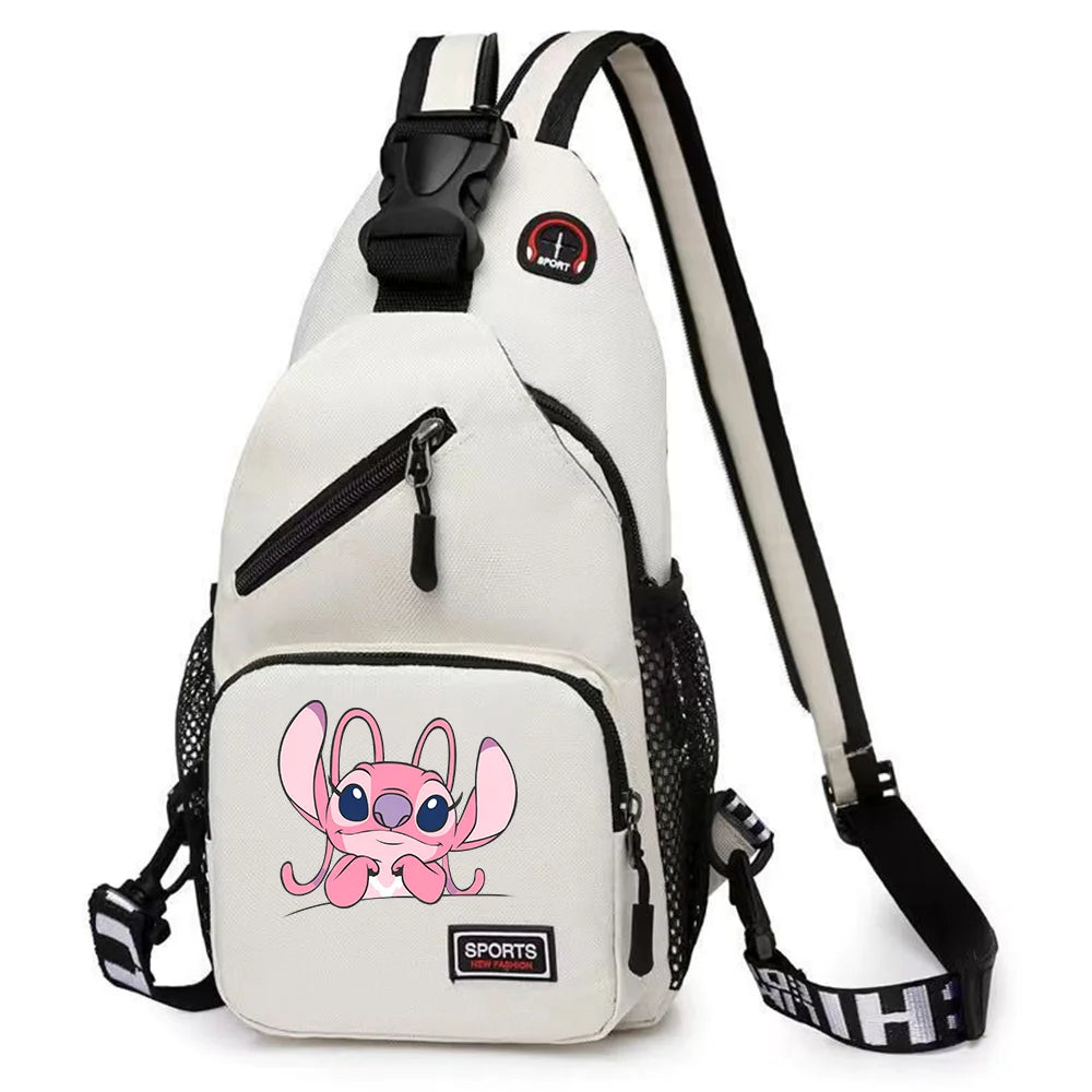 Lilo Stitch Chest Bag Sling Messenger Bags Crossbody Backpack Travel Sports Bagpack Men Shoulder Bag Women Gift Rucksacks