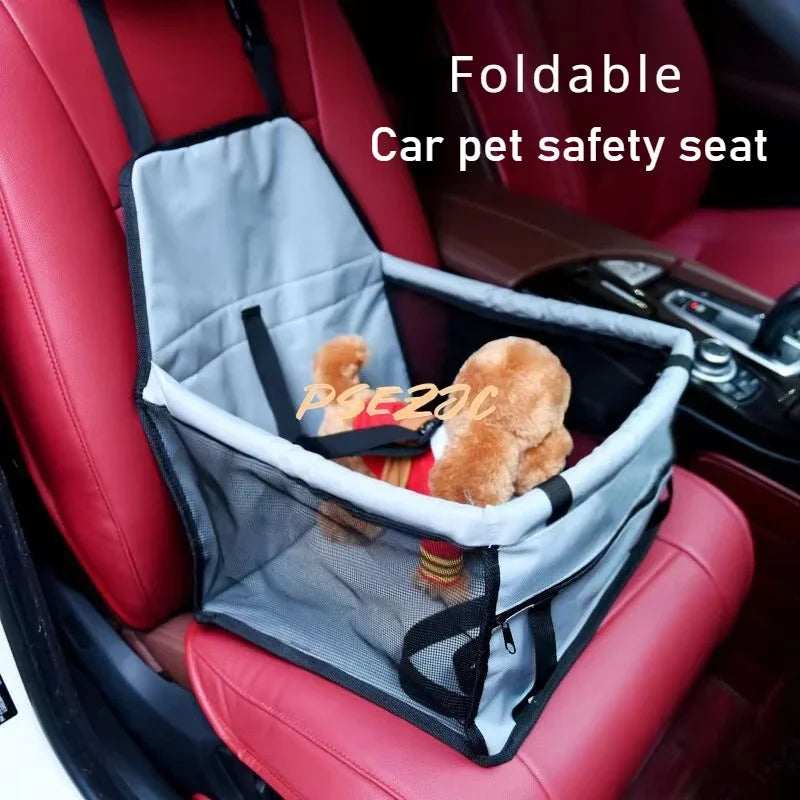 Pet Dog Car Seats Folding Hammock Pet Carriers Bag Basket Carrying for Cats Stable Foldable Travel Use