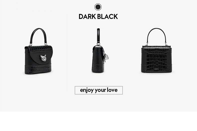 BAFELLI HANDBAG 2025 WOMEN'S NEW CROSSBODY LEATHER PURSE EVENING BAG CROCODILE GRAIN DESIGNER BUCKET CAT LUXURY BRAND FASHION