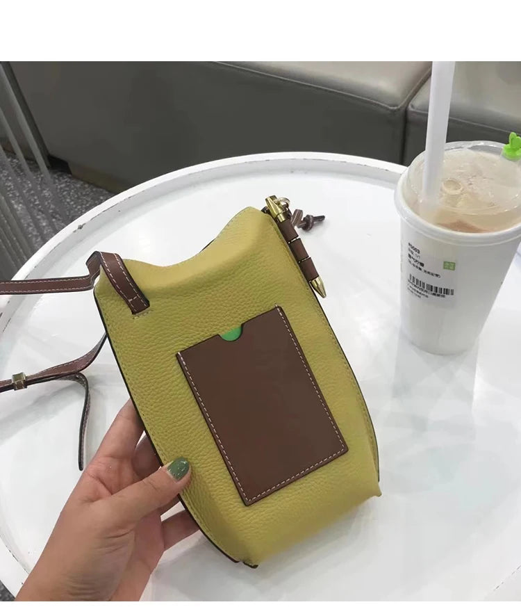 Genuine Leather  Purses and Handbags Luxury Designer  Crossbody Bags for Women Mobile Phone