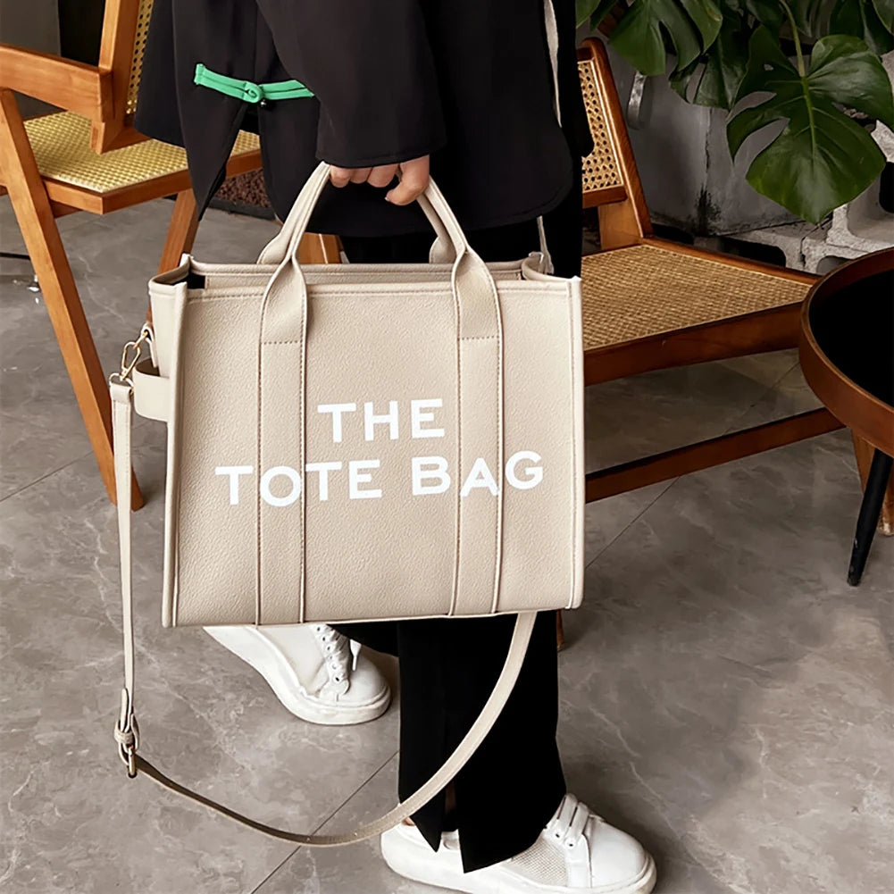 Women Luxury Designer Handbag Simple PU Shoulder Purse Fashion Messenger Bag Large Capacity for Outdoor Travel Work Shopping