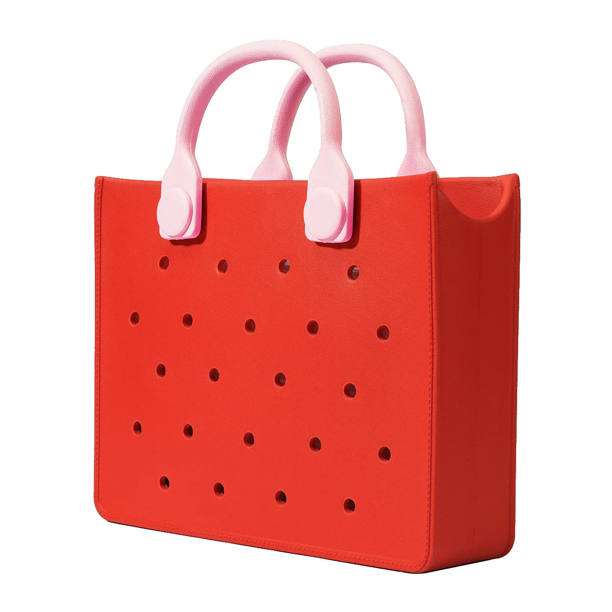 The orange guy Purple Women Fashion New EVA Punched Handbag Casual Waterproof Travel Tote Bag Fit Charms Outdoor Beach Bags