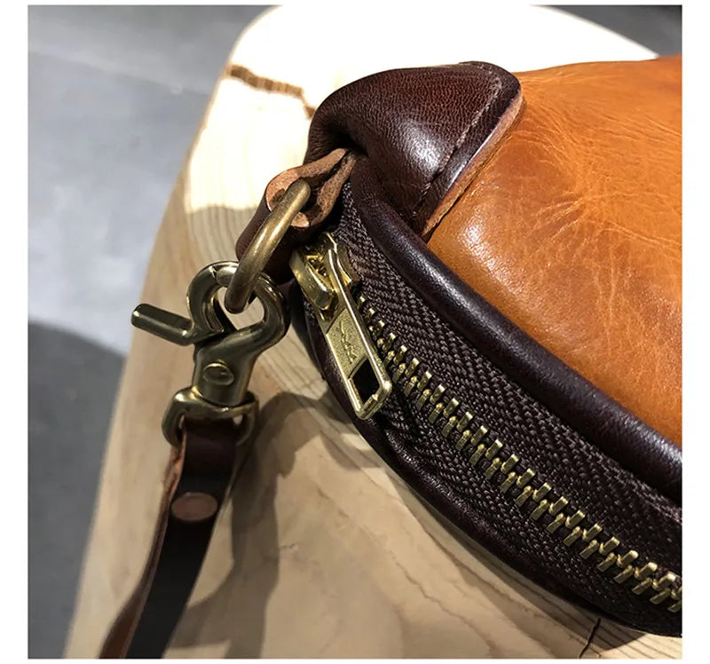 Vintage Handmade Luxury Genuine Leather Men Clutch Bag Casual Designer High Quality Real Cowhide Phone Card Holder Wallet