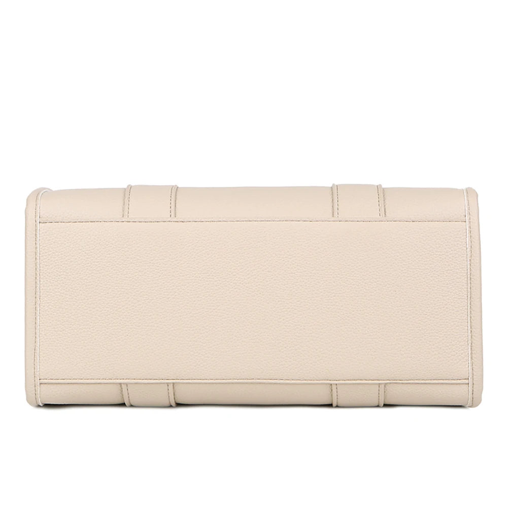 Women Luxury Designer Handbag Simple PU Shoulder Purse Fashion Messenger Bag Large Capacity for Outdoor Travel Work Shopping