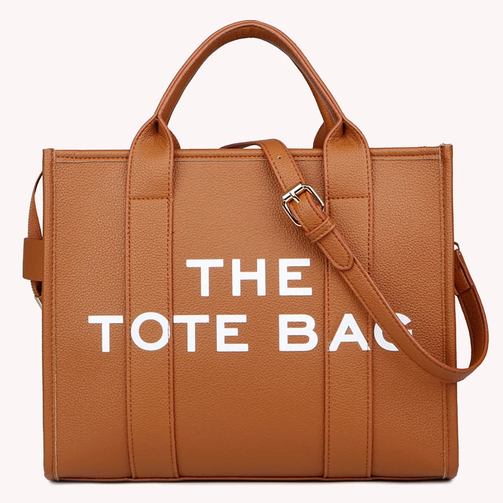 Women Luxury Designer Handbag Simple PU Shoulder Purse Fashion Messenger Bag Large Capacity for Outdoor Travel Work Shopping