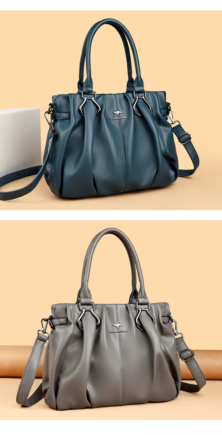 Genuine Casual Tote Bag Luxury Handbags For Women Designer Purses and Handbag High Quality Soft Leather Commuting Hand Bags