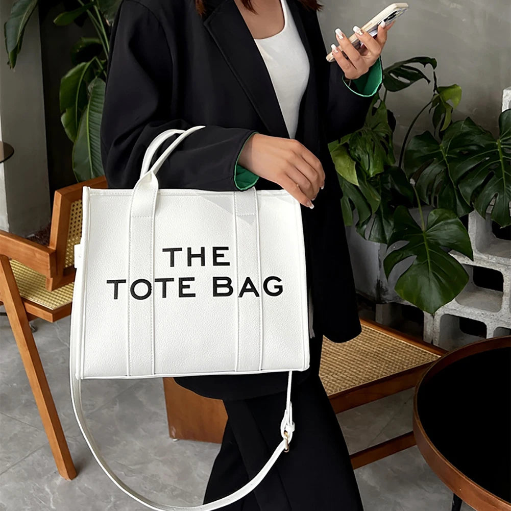 Women Luxury Designer Handbag Simple PU Shoulder Purse Fashion Messenger Bag Large Capacity for Outdoor Travel Work Shopping