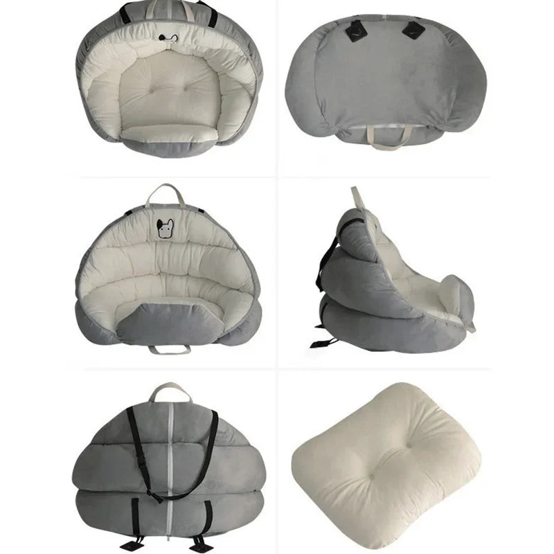 Blue Starry Sky Travel Dog Car Seats for Small Medium Dogs Pet Car Carrier Bed Cover Comfortable and Warm Pet Products