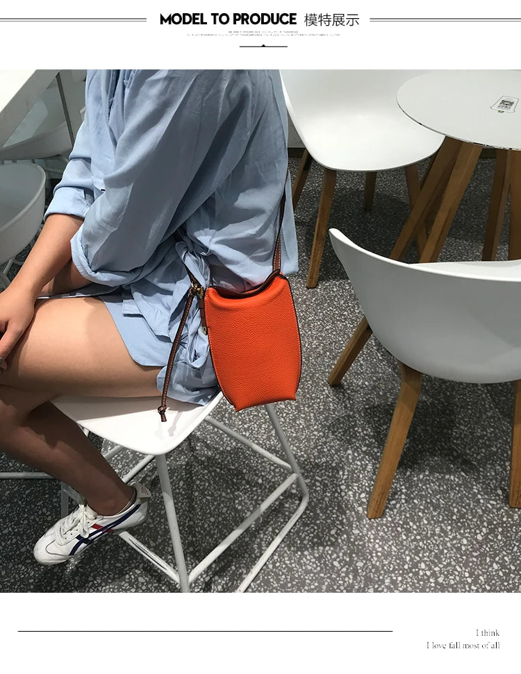 Genuine Leather  Purses and Handbags Luxury Designer  Crossbody Bags for Women Mobile Phone