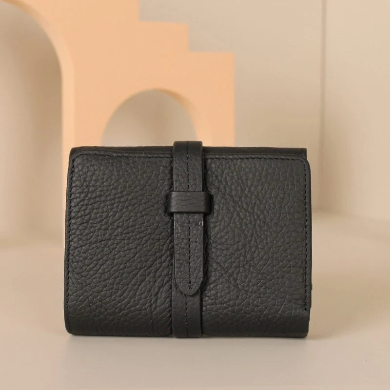 Women's	Wallets Luxury	Designer Genuine Leather Purses for Women Card Holder Wallet with Zipper Coin Pocket Short Billfold