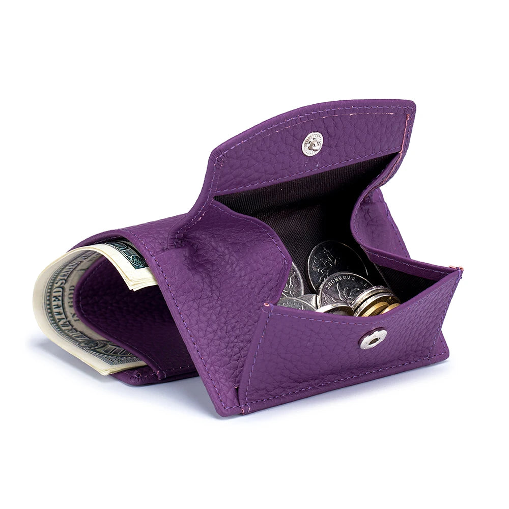 New Women Genuine Leather Purses Female Cowhide Wallets Lady Small Coin Pocket Rfid Card Holder Mini Money Bag Portable Clutch
