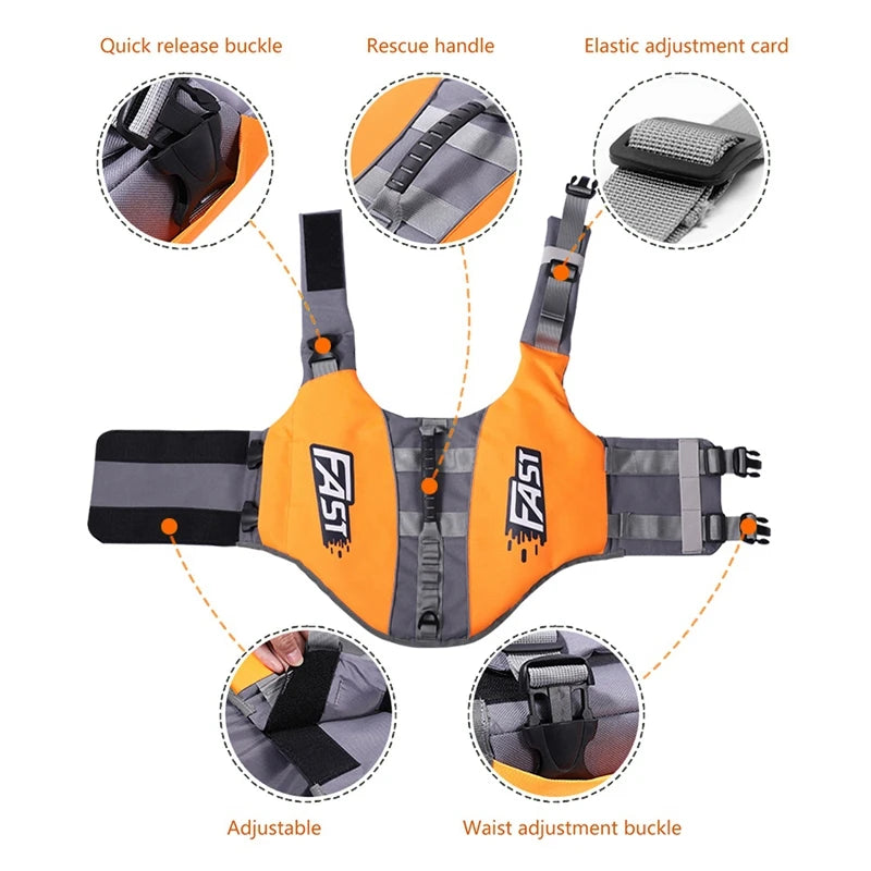 Summer Pet Dog Life Vest Portable Breathable Vests Clothing Safety Lifes Jacket Swimwear For Puppy Big Dogs Pets Swimming Suit