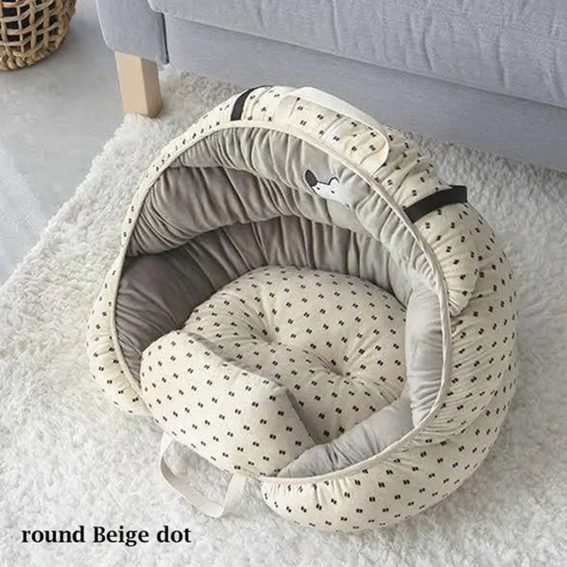 Blue Starry Sky Travel Dog Car Seats for Small Medium Dogs Pet Car Carrier Bed Cover Comfortable and Warm Pet Products