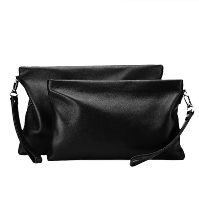 2025 New Men's Genuine Leather Handbag, Casual Leather Business Underarm Bag, Luxury Design, Mobile Report