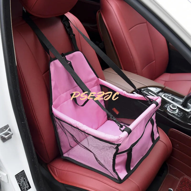 Pet Dog Car Seats Folding Hammock Pet Carriers Bag Basket Carrying for Cats Stable Foldable Travel Use