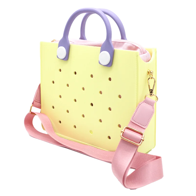 Fashion Large Storage Women Shoulder Bag Soft EVA Safety Handbag for Women Outdoors Waterproof Beach Tote Bag fit Wedding Party