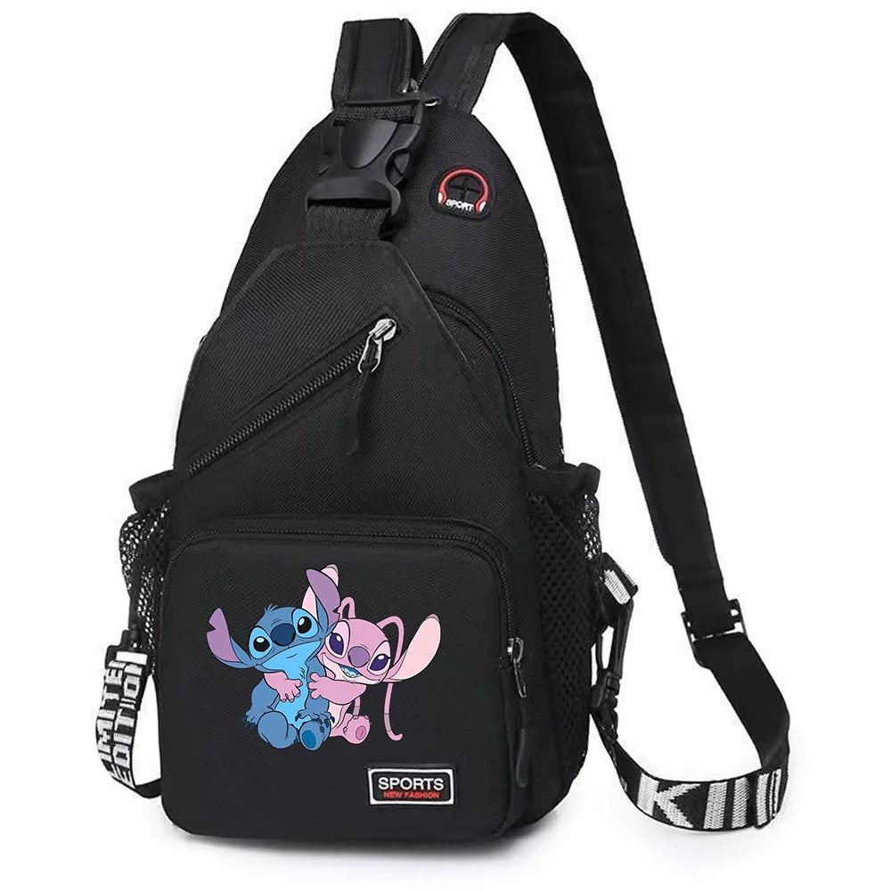 Lilo Stitch Chest Bag Sling Messenger Bags Crossbody Backpack Travel Sports Bagpack Men Shoulder Bag Women Gift Rucksacks