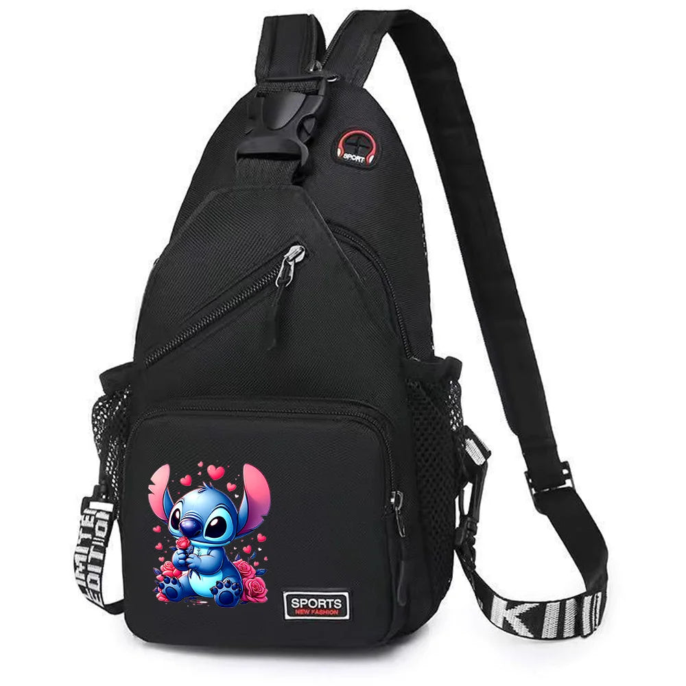 Lilo Stitch Chest Bag Sling Messenger Bags Crossbody Backpack Travel Sports Bagpack Men Shoulder Bag Women Gift Rucksacks