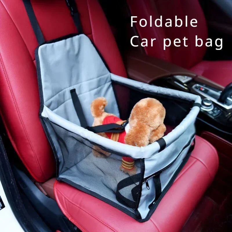 Pet Dog Car Seats Folding Hammock Pet Carriers Bag Basket Carrying for Cats Stable Foldable Travel Use