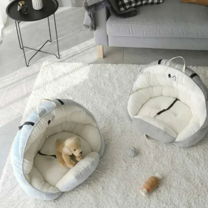 Blue Starry Sky Travel Dog Car Seats for Small Medium Dogs Pet Car Carrier Bed Cover Comfortable and Warm Pet Products