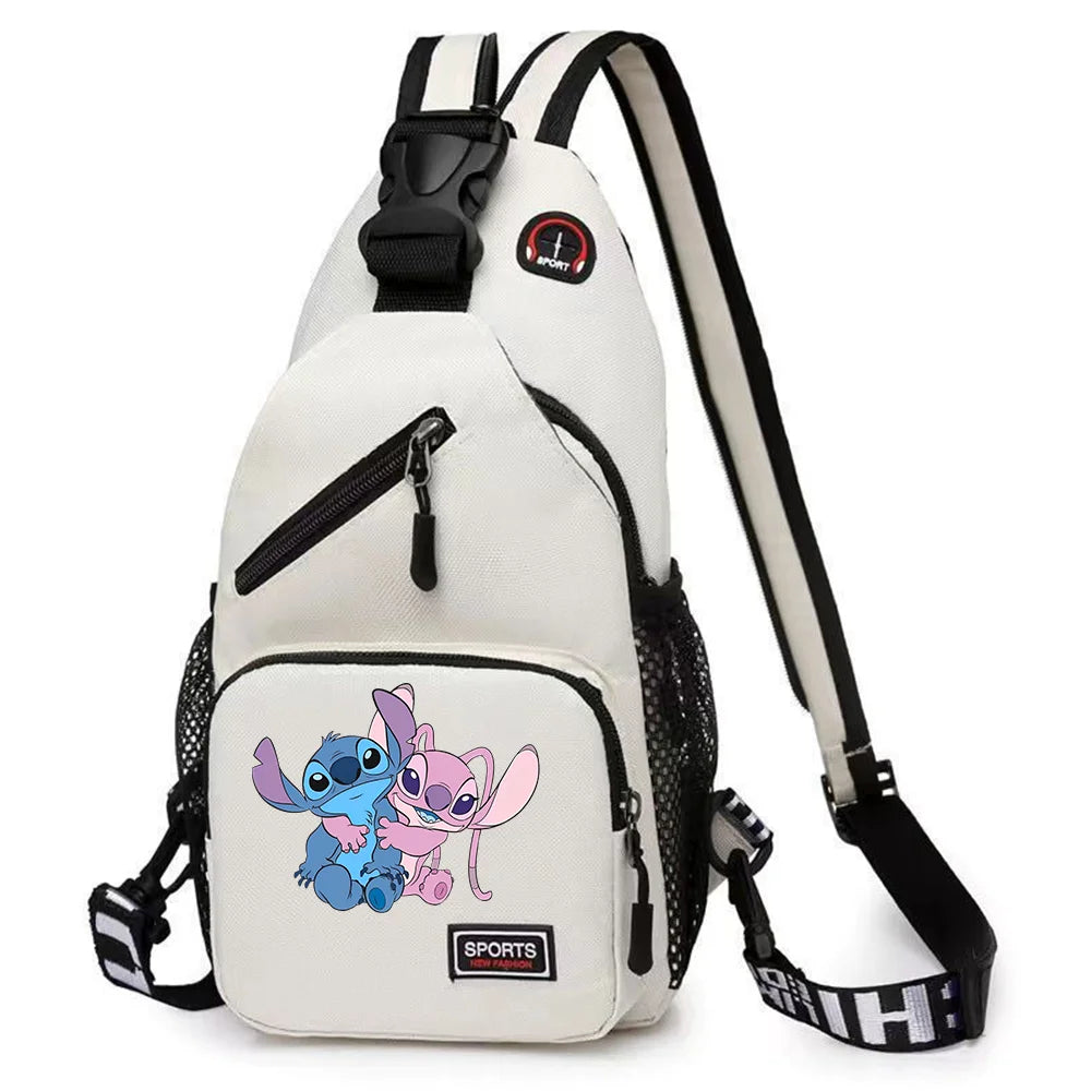 Lilo Stitch Chest Bag Sling Messenger Bags Crossbody Backpack Travel Sports Bagpack Men Shoulder Bag Women Gift Rucksacks