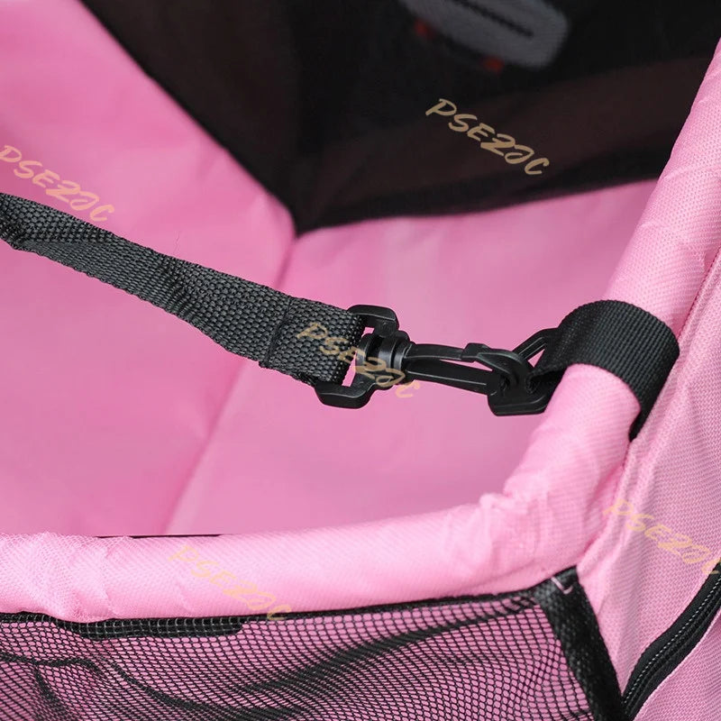 Pet Dog Car Seats Folding Hammock Pet Carriers Bag Basket Carrying for Cats Stable Foldable Travel Use