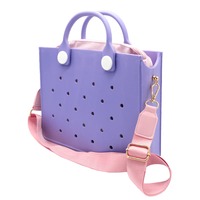 Fashion Large Storage Women Shoulder Bag Soft EVA Safety Handbag for Women Outdoors Waterproof Beach Tote Bag fit Wedding Party