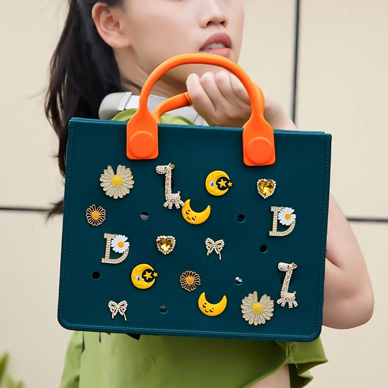 Fashion Large Storage Women Shoulder Bag Soft EVA Safety Handbag for Women Outdoors Waterproof Beach Tote Bag fit Wedding Party