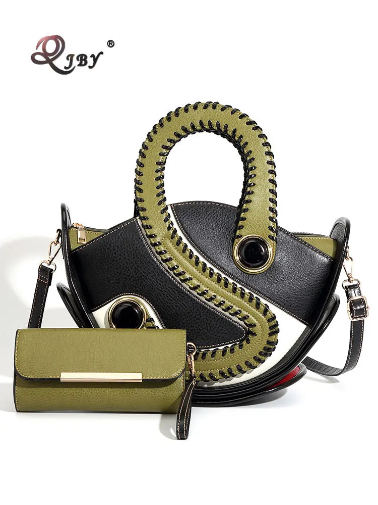 Bag Woman Shoulder Bag High-end Leather Purse Large Capacity Shopping Bag Fashion Designer Women's Top Handle Handbags Crossbody