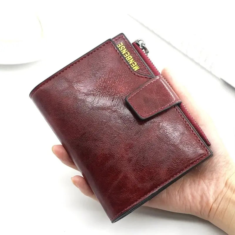 Women's wallet made of leather Wallets Three fold VINTAGE Womens purses mobile phone Purse Female Coin Purse Carteira Feminina