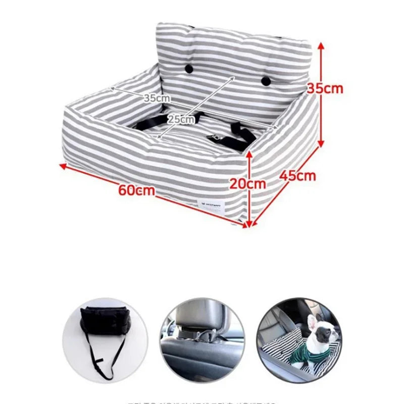 Blue Starry Sky Travel Dog Car Seats for Small Medium Dogs Pet Car Carrier Bed Cover Comfortable and Warm Pet Products