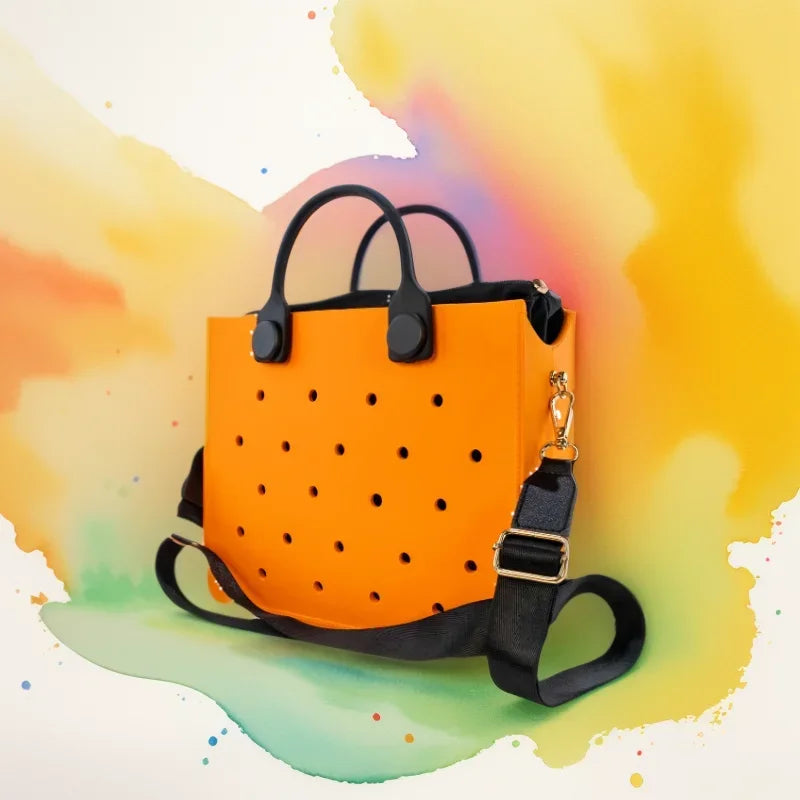 Fashion Large Storage Women Shoulder Bag Soft EVA Safety Handbag for Women Outdoors Waterproof Beach Tote Bag fit Wedding Party