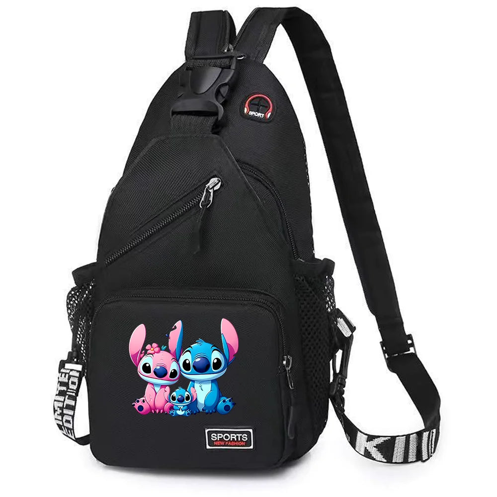 Lilo Stitch Chest Bag Sling Messenger Bags Crossbody Backpack Travel Sports Bagpack Men Shoulder Bag Women Gift Rucksacks