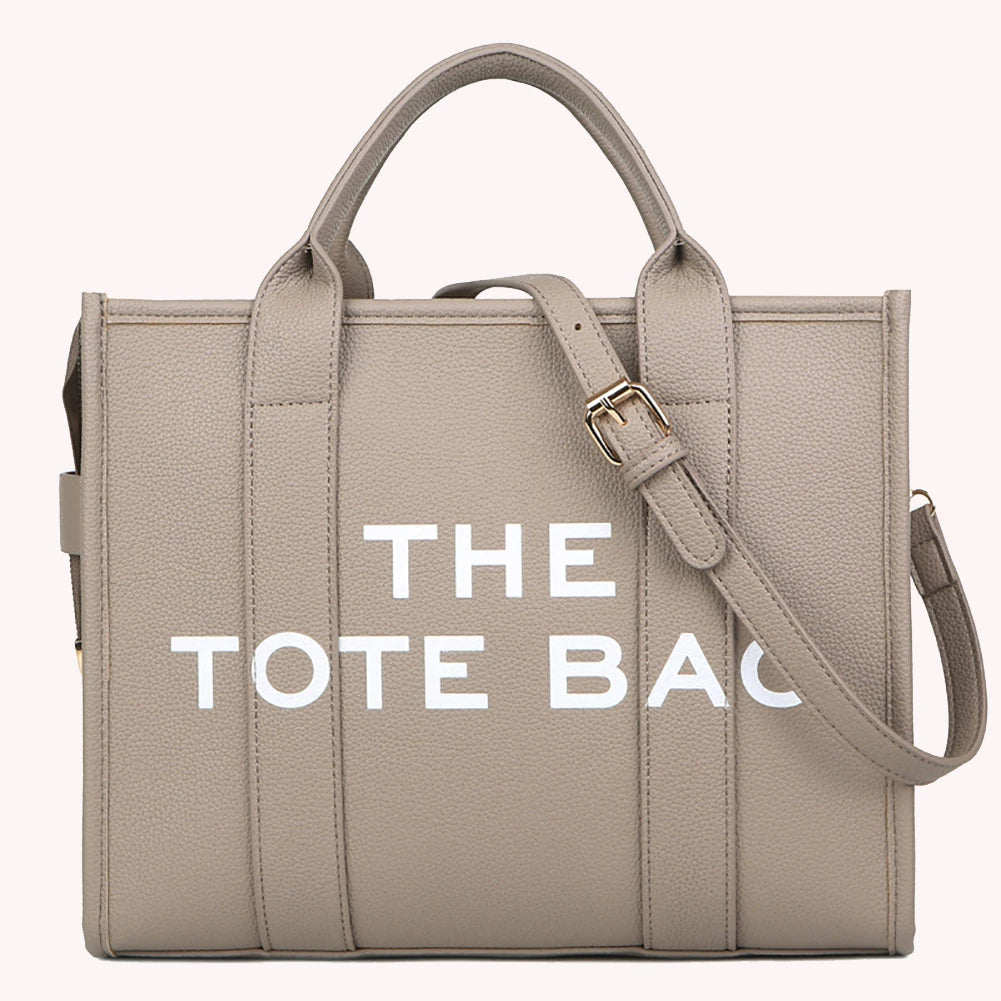 Women Luxury Designer Handbag Simple PU Shoulder Purse Fashion Messenger Bag Large Capacity for Outdoor Travel Work Shopping