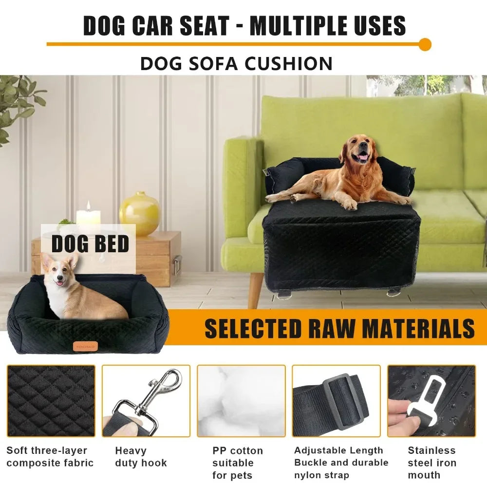 Dog Car Seat Pet Increase Seats For Medium Small Dog Seat Booster Seats Portable Dogs Cars  Thick Universal Cars Accessories
