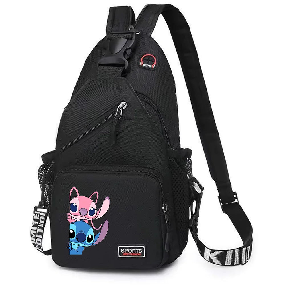 Lilo Stitch Chest Bag Sling Messenger Bags Crossbody Backpack Travel Sports Bagpack Men Shoulder Bag Women Gift Rucksacks
