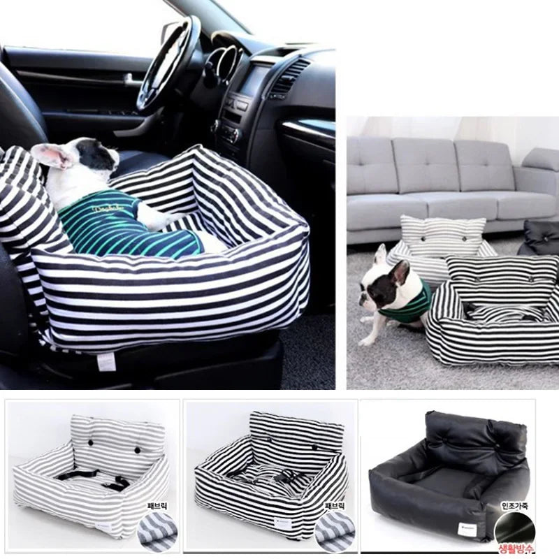 Blue Starry Sky Travel Dog Car Seats for Small Medium Dogs Pet Car Carrier Bed Cover Comfortable and Warm Pet Products