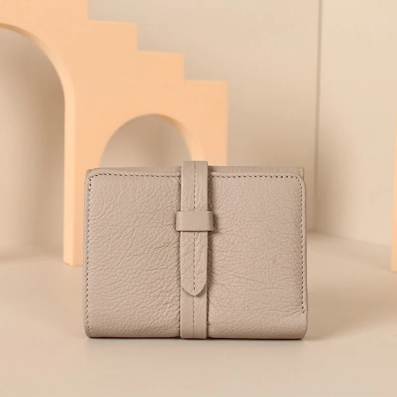 Women's	Wallets Luxury	Designer Genuine Leather Purses for Women Card Holder Wallet with Zipper Coin Pocket Short Billfold