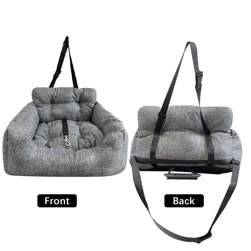 Dog Car Seat with Safety Strap Car Booster Seats for Small/Medium Dogs or Cats Universal Comfortable Dog Bed for Car and Home