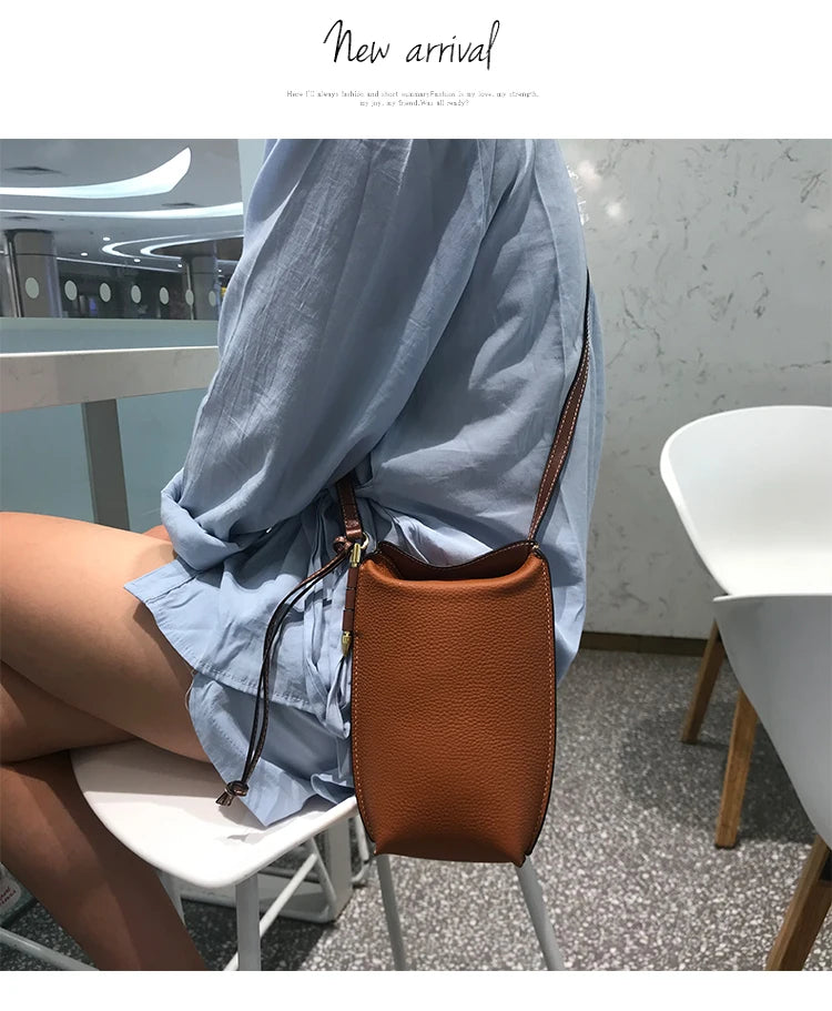 Genuine Leather  Purses and Handbags Luxury Designer  Crossbody Bags for Women Mobile Phone