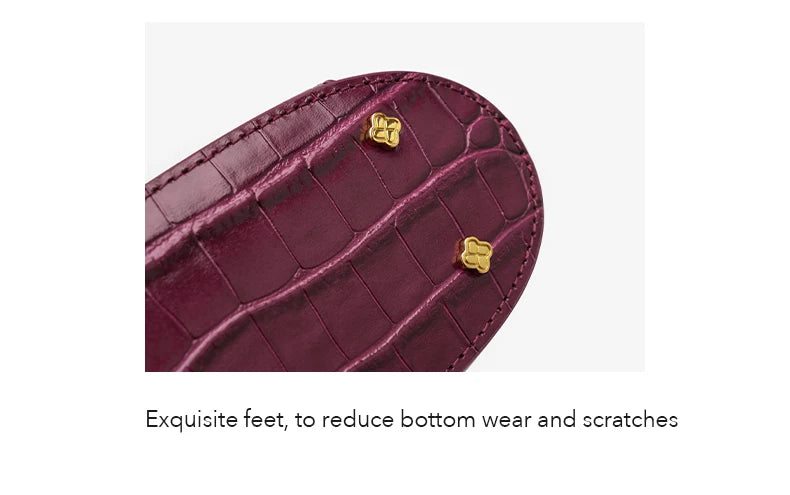 BAFELLI HANDBAG 2025 WOMEN'S NEW CROSSBODY LEATHER PURSE EVENING BAG CROCODILE GRAIN DESIGNER BUCKET CAT LUXURY BRAND FASHION