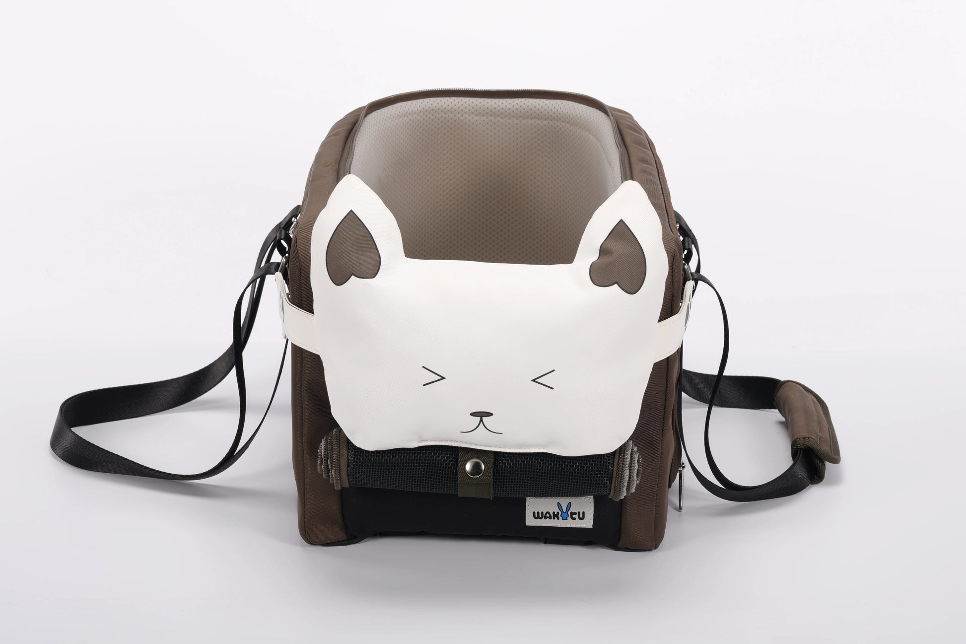 Dog car seat center console dog seat with double protection seat belt comfortable bow neck pillow suitable for dog cat puppy