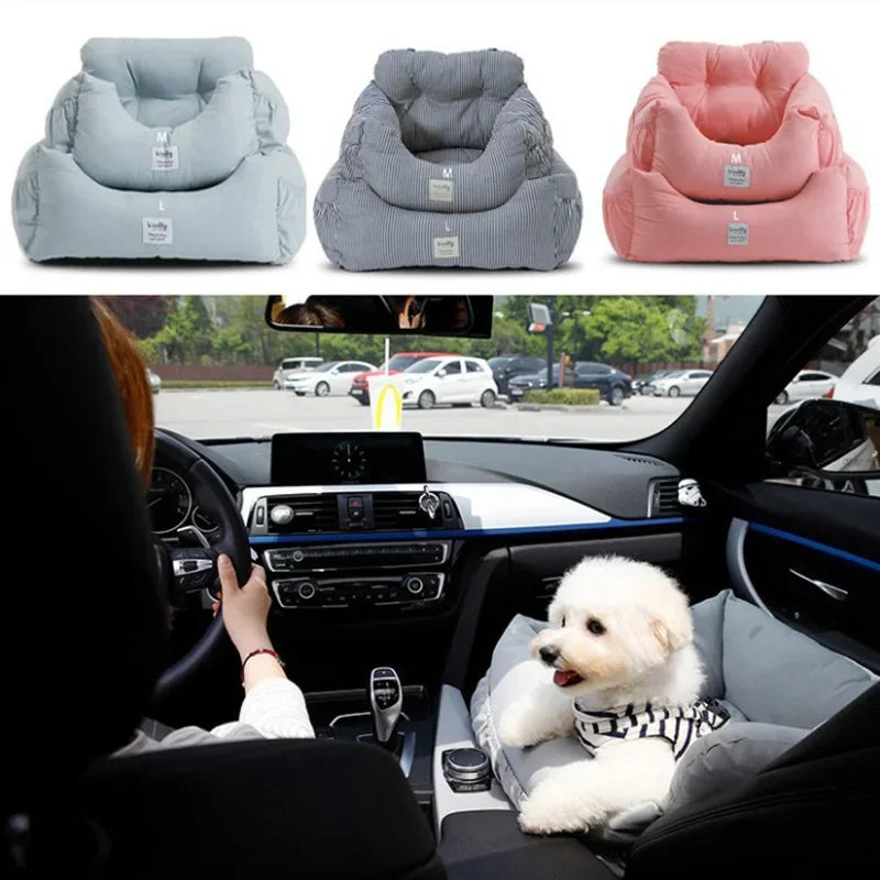 Blue Starry Sky Travel Dog Car Seats for Small Medium Dogs Pet Car Carrier Bed Cover Comfortable and Warm Pet Products