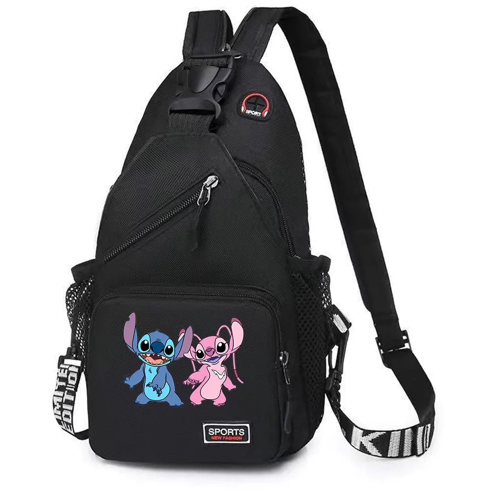 Lilo Stitch Chest Bag Sling Messenger Bags Crossbody Backpack Travel Sports Bagpack Men Shoulder Bag Women Gift Rucksacks