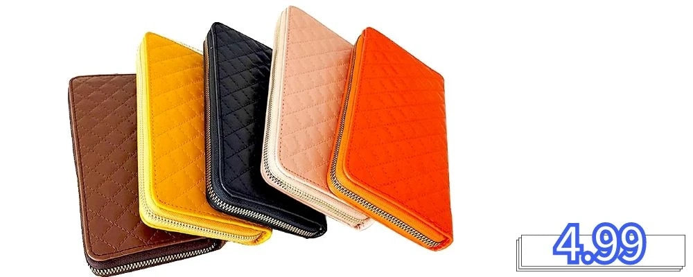 Women's wallet made of leather Wallets Three fold VINTAGE Womens purses mobile phone Purse Female Coin Purse Carteira Feminina