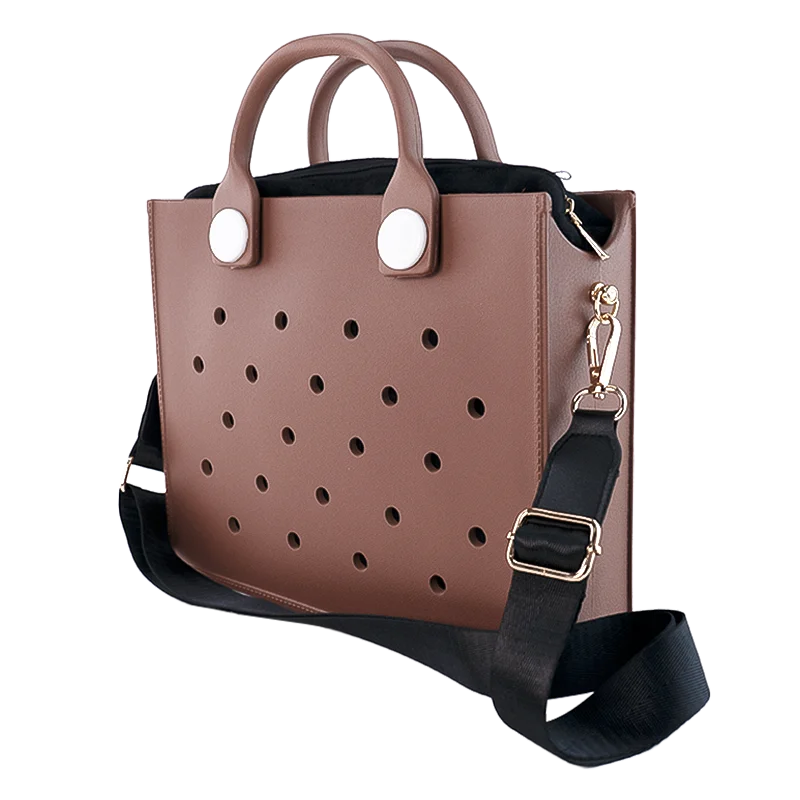 Fashion Large Storage Women Shoulder Bag Soft EVA Safety Handbag for Women Outdoors Waterproof Beach Tote Bag fit Wedding Party