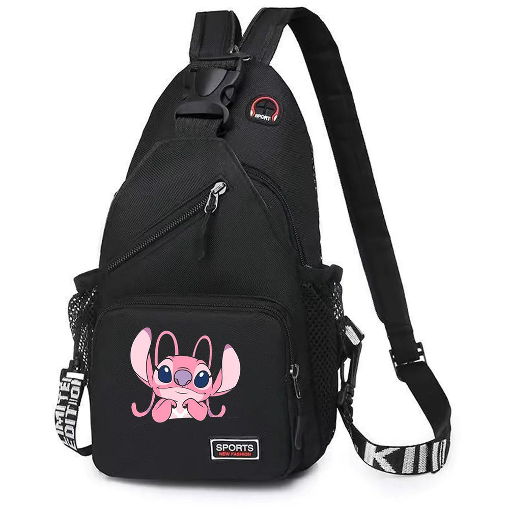 Lilo Stitch Chest Bag Sling Messenger Bags Crossbody Backpack Travel Sports Bagpack Men Shoulder Bag Women Gift Rucksacks