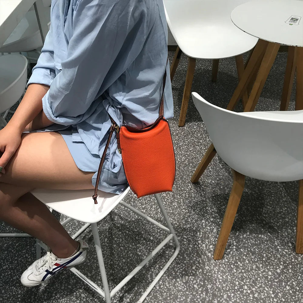 Genuine Leather  Purses and Handbags Luxury Designer  Crossbody Bags for Women Mobile Phone