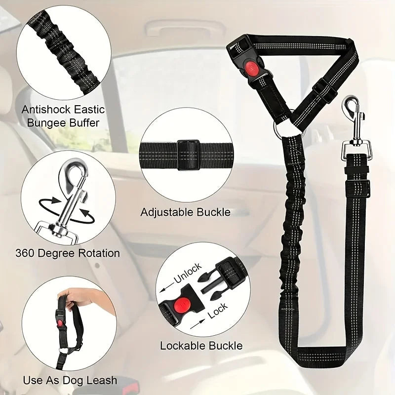 Dog Seat Belt Pet Car Tether Safety Leash For Dogs In Vehicles Dog Seat Belt Seat Belt Buckle Dog Car Seat Belt